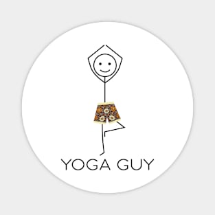 Funny Men Yoga Magnet